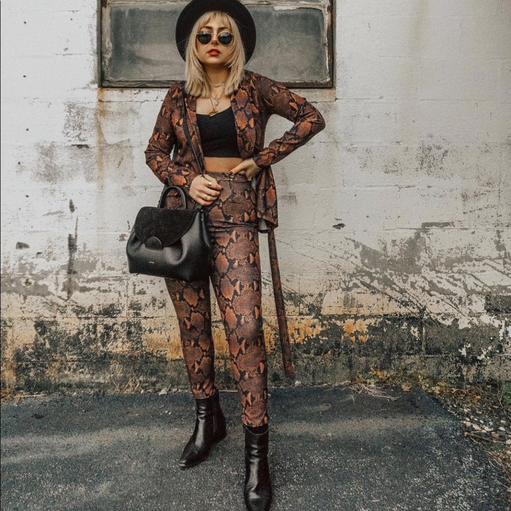 Snake Print Blazer